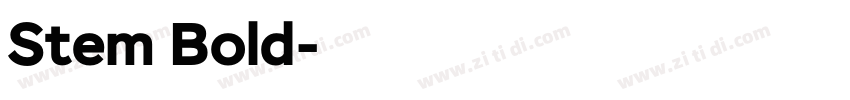 Stem Bold字体转换